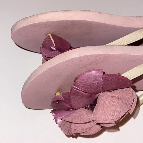 J. Crew chiffon flower flipflop 9.5 - Picture 6 of 8